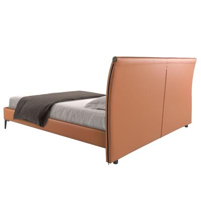 Кровать Angel Cerda Кровать 7158/GC2015B коричневая из экокожи 180 x 200 арт. 181577