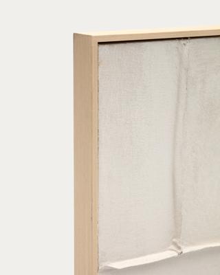 Постер La Forma (ех Julia Grup) Klis Картина из белого льна с геометрическими фигурами, 120 х 200 арт. 209347