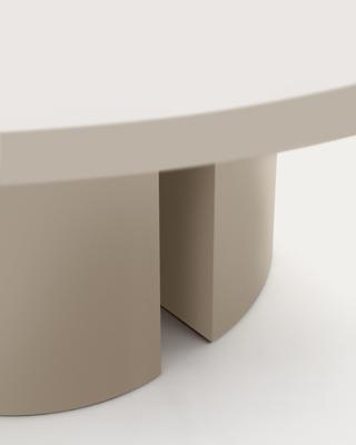 Стол La Forma (ех Julia Grup) Круглый стол Nealy из лакированного МДФ в отделке экрю, Ø 150 см арт. 208273