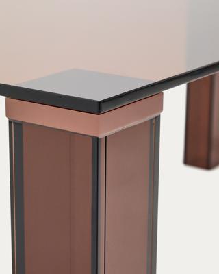Стол La Forma (ех Julia Grup) Стол Adularia из коричневого закаленного стекла 200 x 100 см арт. 447715