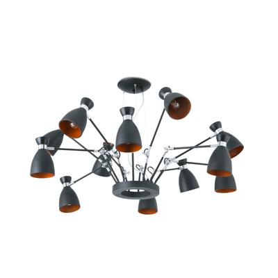 Подвесной светильник Faro Люстра черно-медная Retro 12L арт. 061153