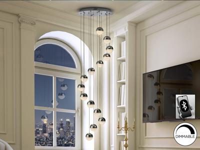 Подвесной светильник Schuller Подвесной светильник Sphere LED 14L Ø51 DIM BLUETOOTH хром арт. 109025