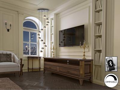 Подвесной светильник Schuller Подвесной светильник Sphere LED 14L Ø51 DIM BLUETOOTH хром арт. 109025