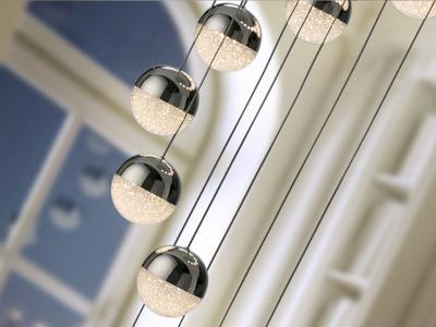 Подвесной светильник Schuller Подвесной светильник Sphere LED 14L Ø51 DIM BLUETOOTH хром арт. 109025