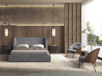 Кровать Angel Cerda Кровать 7145 из темно-серой ткани арт. 285595