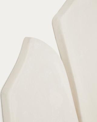 Панно La Forma (ех Julia Grup) Комплект Siluna из 4 настенных панно из белого папье-маше арт. 192269