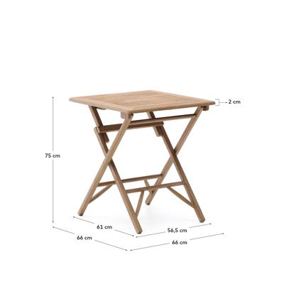 Стол La Forma (ех Julia Grup) Складной стол Dandara деревянный 66 x 66 см арт. 261869