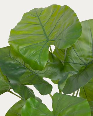 Цветок La Forma (ех Julia Grup) Искусственное растение Alocasia пахучая с черным горшком 57 см арт. 114621