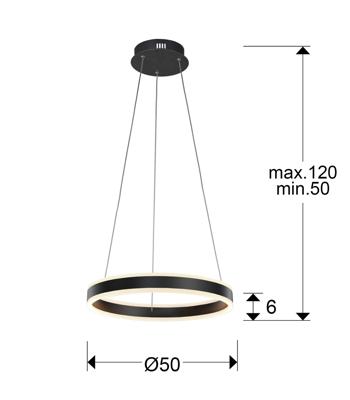 Подвесной светильник Schuller Подвесной светильник Helia Ø50 LED черный матовый арт. 154510