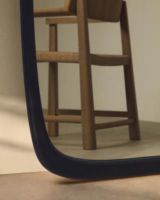 Зеркало La Forma (ех Julia Grup) Зеркало из черного тикового дерева Alura 94,5 x 192 см арт. 428796