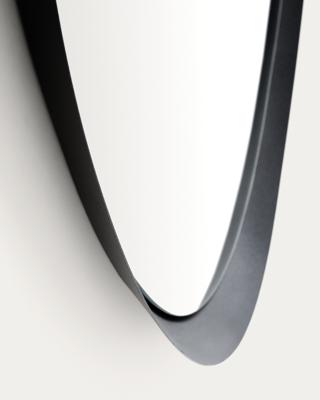 Зеркало La Forma (ех Julia Grup) Зеркало Tebel черное металлическое 67,5 x 74,5 см арт. 425267