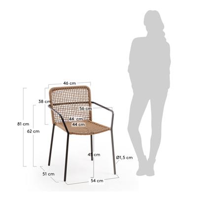 Стул La Forma (ех Julia Grup) Стул Boomer бежевый арт. 067653