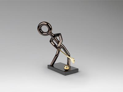 Статуэтка Schuller Golf Декоративная фигура -черный/золотой арт. 465797
