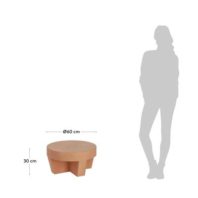 Столик La Forma (ех Julia Grup) Кофейный столик Vilena из терракоты Ø 60 см арт. 097584