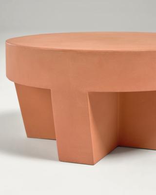 Столик La Forma (ех Julia Grup) Кофейный столик Vilena из терракоты Ø 60 см арт. 097584