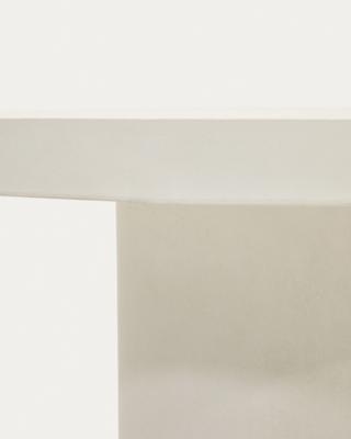 Стол La Forma (ех Julia Grup) Aiguablava Круглый стол из белого цемента Ø 90 см арт. 156811