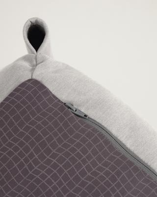 Пуф La Forma (ех Julia Grup) Square пуф квадратный со спинкой 101 x 101 см, светло-серый, для садового модульного дивана арт. 118656