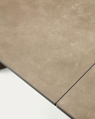 Стол La Forma (ех Julia Grup) Atminda Раздвижной стол из керамики и стали с коричневой отделкой 160 (210) x 90 см арт. 148221