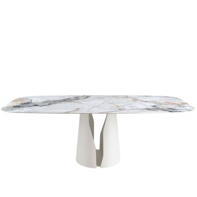 Стол Angel Cerda Обеденный стол 1135/DT957 из керамики в мраморной отделке Oval Barrel арт. 190257