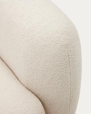 Диван La Forma (ех Julia Grup) Martina 3-местный диван из необработанной ткани букле 240 см арт. 178244