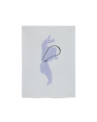 Постер La Forma (ех Julia Grup) Inca Печать бумаге в сине-белых тонах 29,8 x 39,8 см арт. 163455