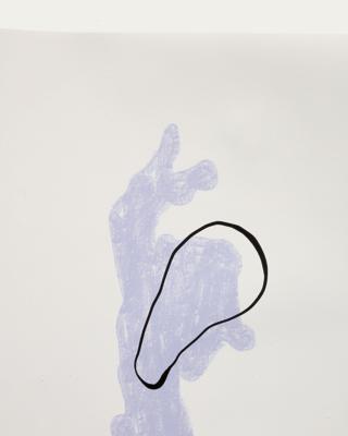 Постер La Forma (ех Julia Grup) Inca Печать бумаге в сине-белых тонах 42 x 56 см арт. 163457