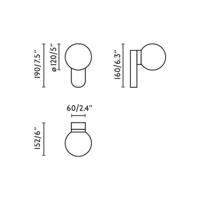 Бра Faro MABE Настенный светильник черный LED 6W 3000K арт. 220893