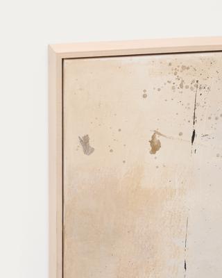 Постер La Forma (ех Julia Grup) Silpa темно-бежевая абстрактная картина, 182 x 47 см арт. 209886
