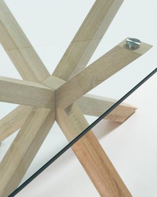 Стол La Forma (ех Julia Grup) Стол Arya 200x100 металл стекло арт. 051150