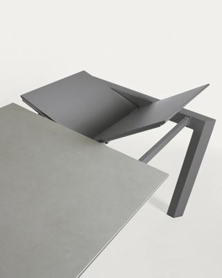 Стол La Forma (ех Julia Grup) Стол Atta 140 (200) x90 антрацит, серый, керамика арт. 051230