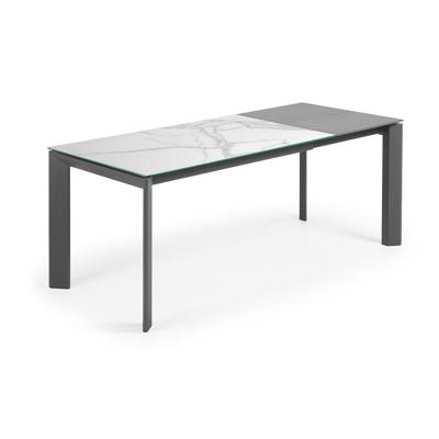 Стол La Forma (ех Julia Grup) Стол Atta 140 (200) x90 антрацит, керамика арт. 051232
