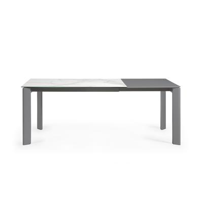Стол La Forma (ех Julia Grup) Стол Atta 140 (200) x90 антрацит, керамика арт. 051232