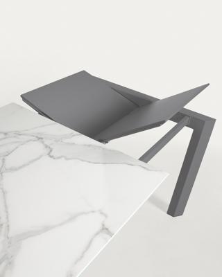 Стол La Forma (ех Julia Grup) Стол Atta 140 (200) x90 антрацит, керамика арт. 051232