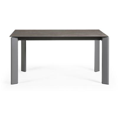 Стол La Forma (ех Julia Grup) Стол Atta 160 (220) x90 антрацит, серый, керамика арт. 051246
