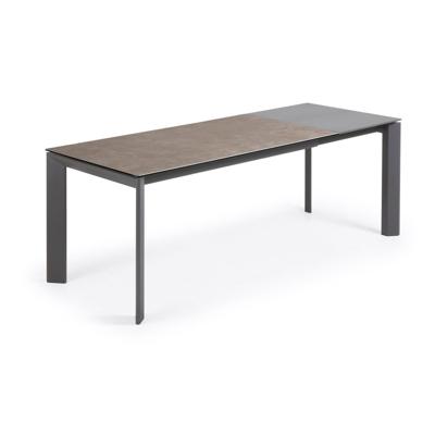 Стол La Forma (ех Julia Grup) Стол Atta 160 (220) x90 антрацит, серый, керамика арт. 051246