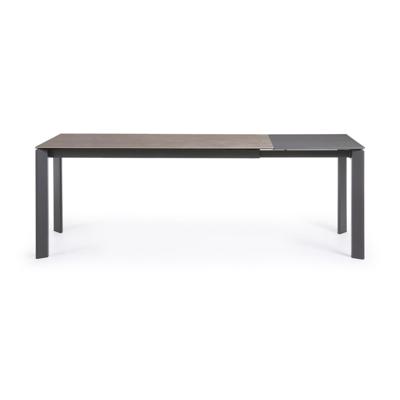 Стол La Forma (ех Julia Grup) Стол Atta 160 (220) x90 антрацит, серый, керамика арт. 051246