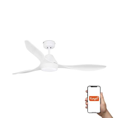 Вентилятор  Faro Потолочный вентилятор POLARIS Ш1320MM белый 3 PALAS 18W TUYA арт. 219769