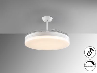 Вентилятор  Schuller Vento Вентилятор потолочный со светодиодом белый D80/150 DIM арт. 263322