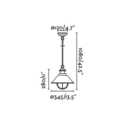 Подвесной светильник Faro Подвесной светильник Nautica-G Rust арт. 061437