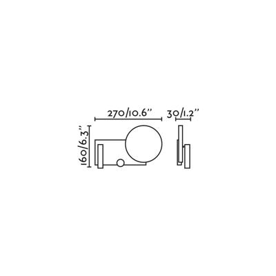 Бра Faro KLEE Бра с ридером справа LED10W черное 3W 2700K DIM арт. 183159
