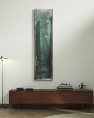 Постер La Forma (ех Julia Grup) Абстрактная картина Selnar зеленая 182 x 47 см арт. 424901