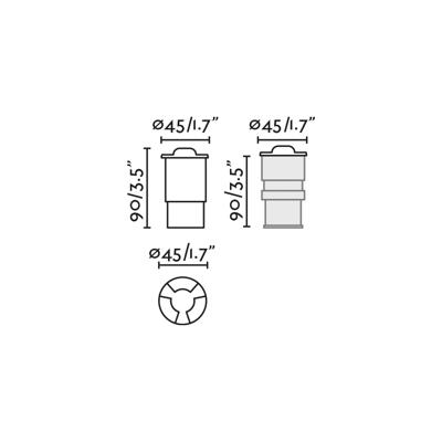 Бра Faro Никелевый светильник Kane-3 2700K LED 3W 2700K арт. 152526
