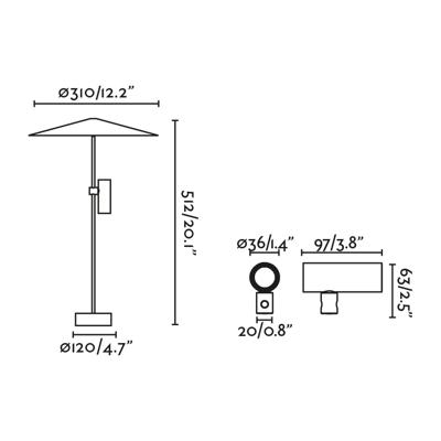 Светильник Faro Ландшафтный светильник CLAP черный 512 LED 6W 3000K 38° C/PLAT S арт. 184901