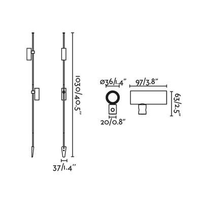Светильник Faro CLAP Ландшафтный светильник черный 1030 LED 2X6W 3000K 38є арт. 184963