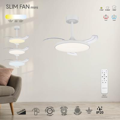 Вентилятор  Mantra 9008 Люстра-вентилятор SLIM FAN mini MANTRA арт. 432496
