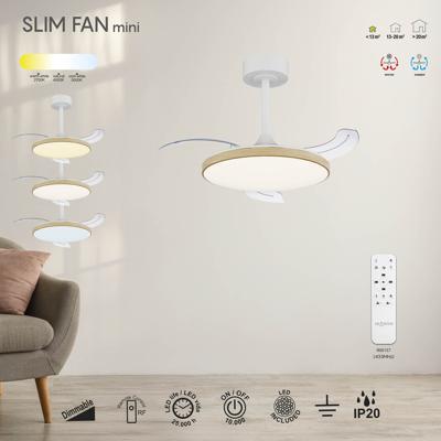Вентилятор  Mantra 9009 Люстра-вентилятор SLIM FAN mini MANTRA арт. 432500