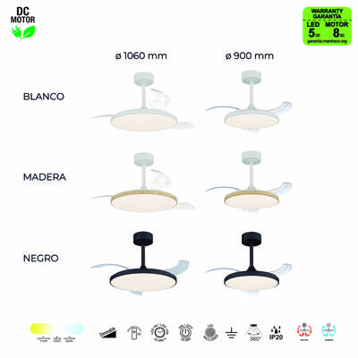 Вентилятор  Mantra 9009 Люстра-вентилятор SLIM FAN mini MANTRA арт. 432500