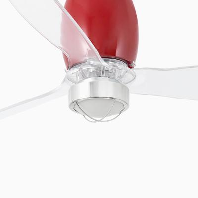 Вентилятор  Faro Eterfan M LED Блестящий красный/прозрачный вентилятор с двигателем постоянного тока арт. 134032