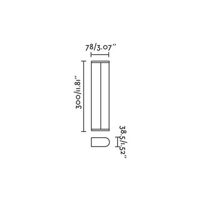 Бра Faro TIDE 300 Хромированный настенный светильник арт. 184519