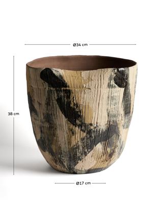 Ваза La Forma (ех Julia Grup) Коричневая керамическая ваза Dirva, 38 см арт. 481671
